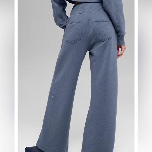 ALO Yoga Slate Wide-Leg Pants - Picture 2 of 8